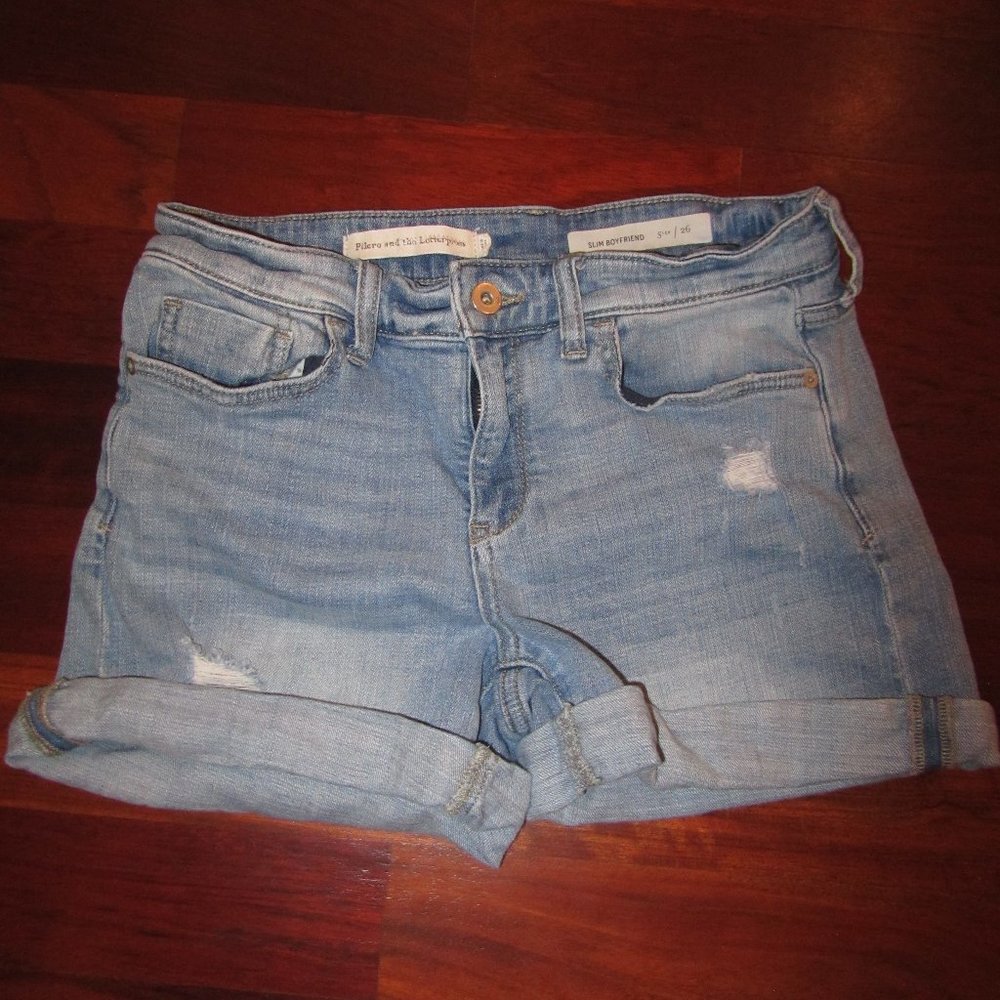 Anthropologie Slim Boyfriend Jean Shorts